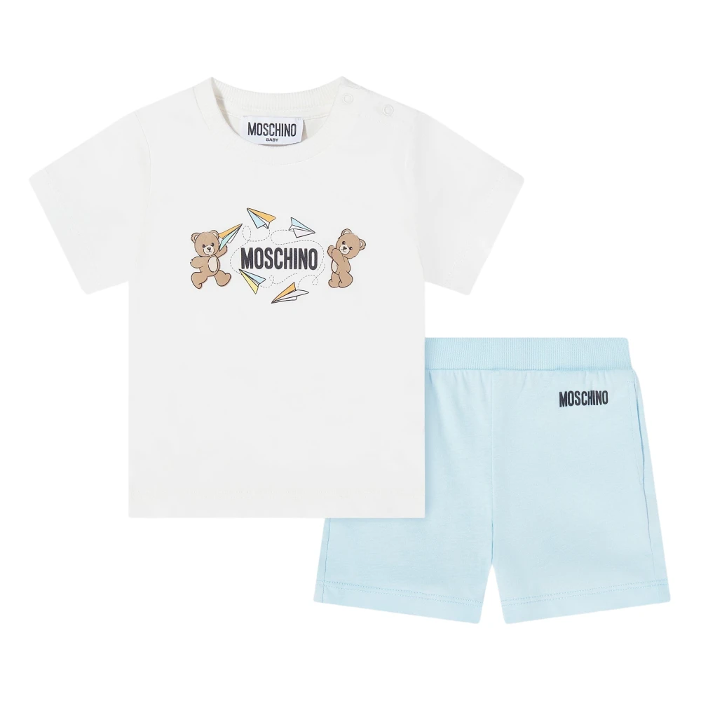 Moschino Boys Multicolor Teddy Bear Logo Short Set - Kids Sets - 9 M - Kids