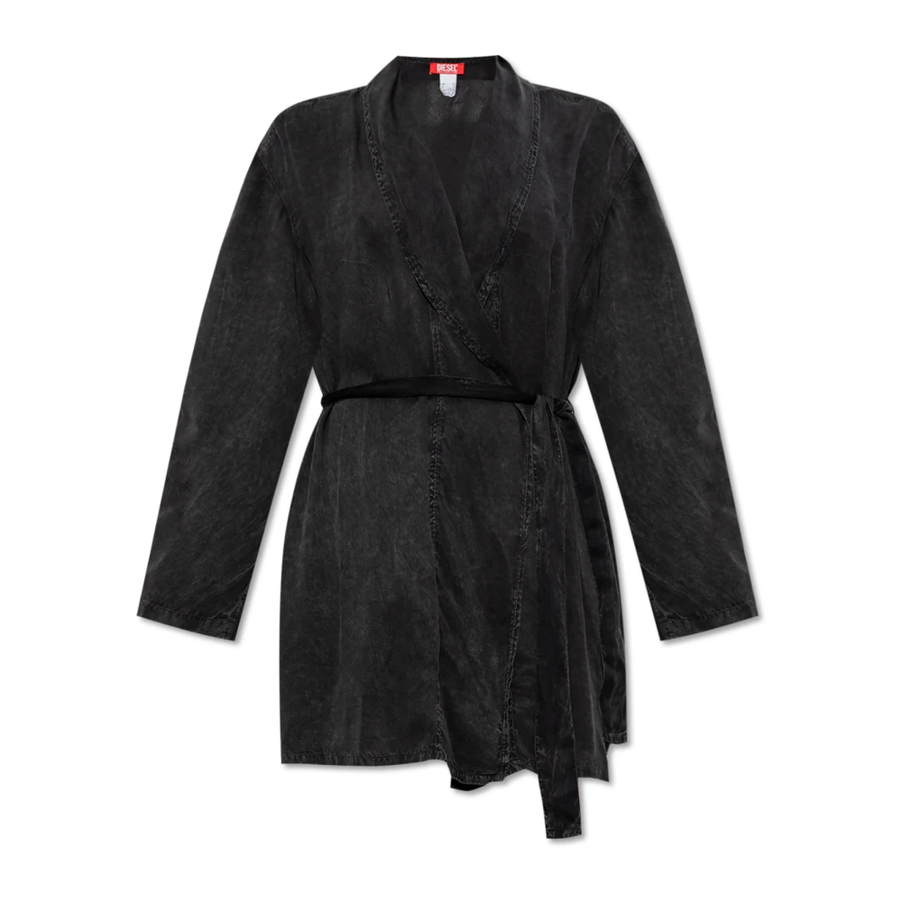 Diesel Damen Schwarz Nachtwäsche & Lounge, K, Lgröße: