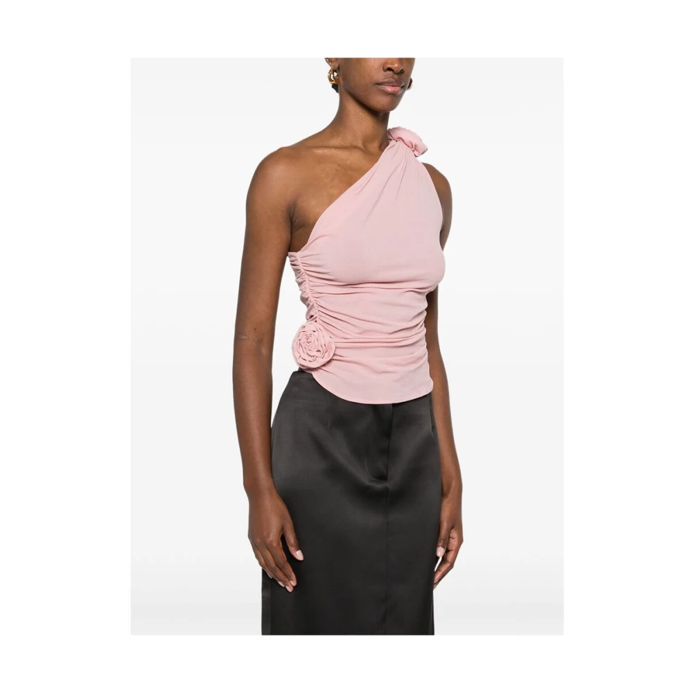 Magda Butrym Roze Bloemenapplicatie Top Pink Dames