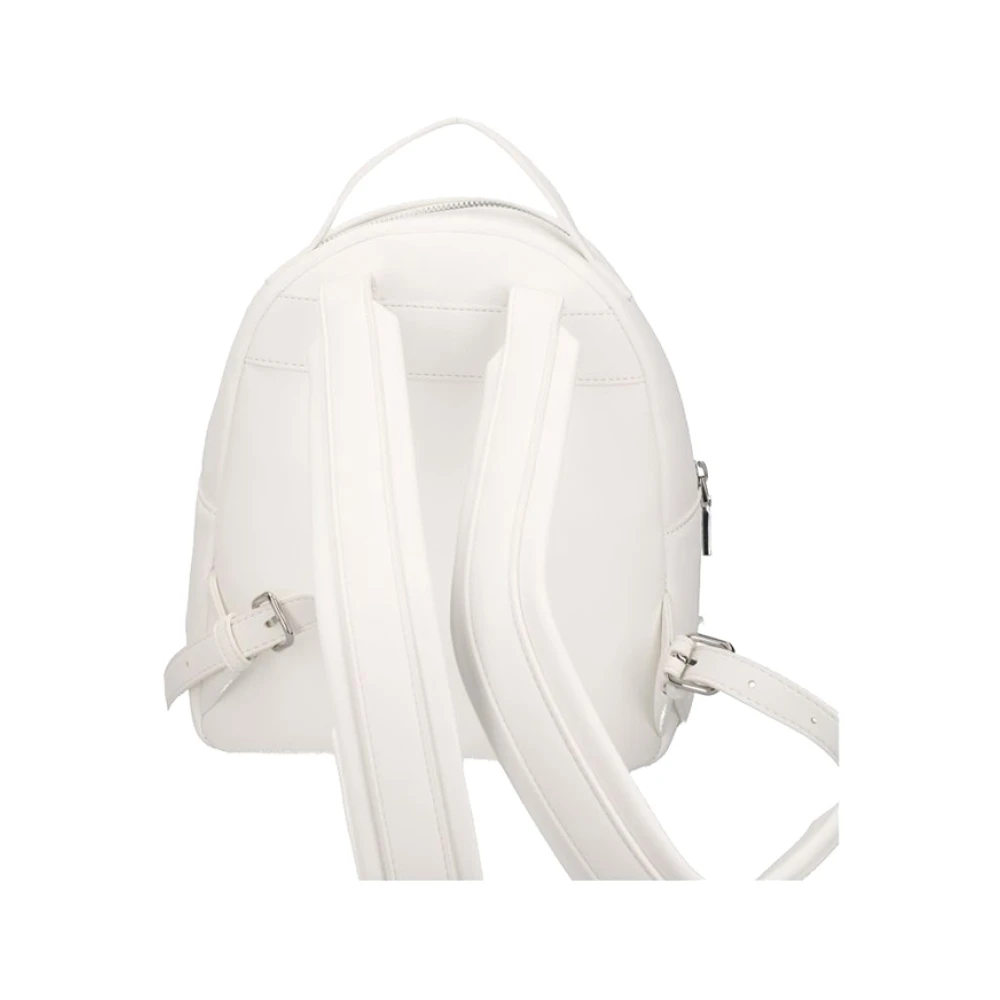 Moschino Witte Modieuze Rugzak met Gouden Details White Dames