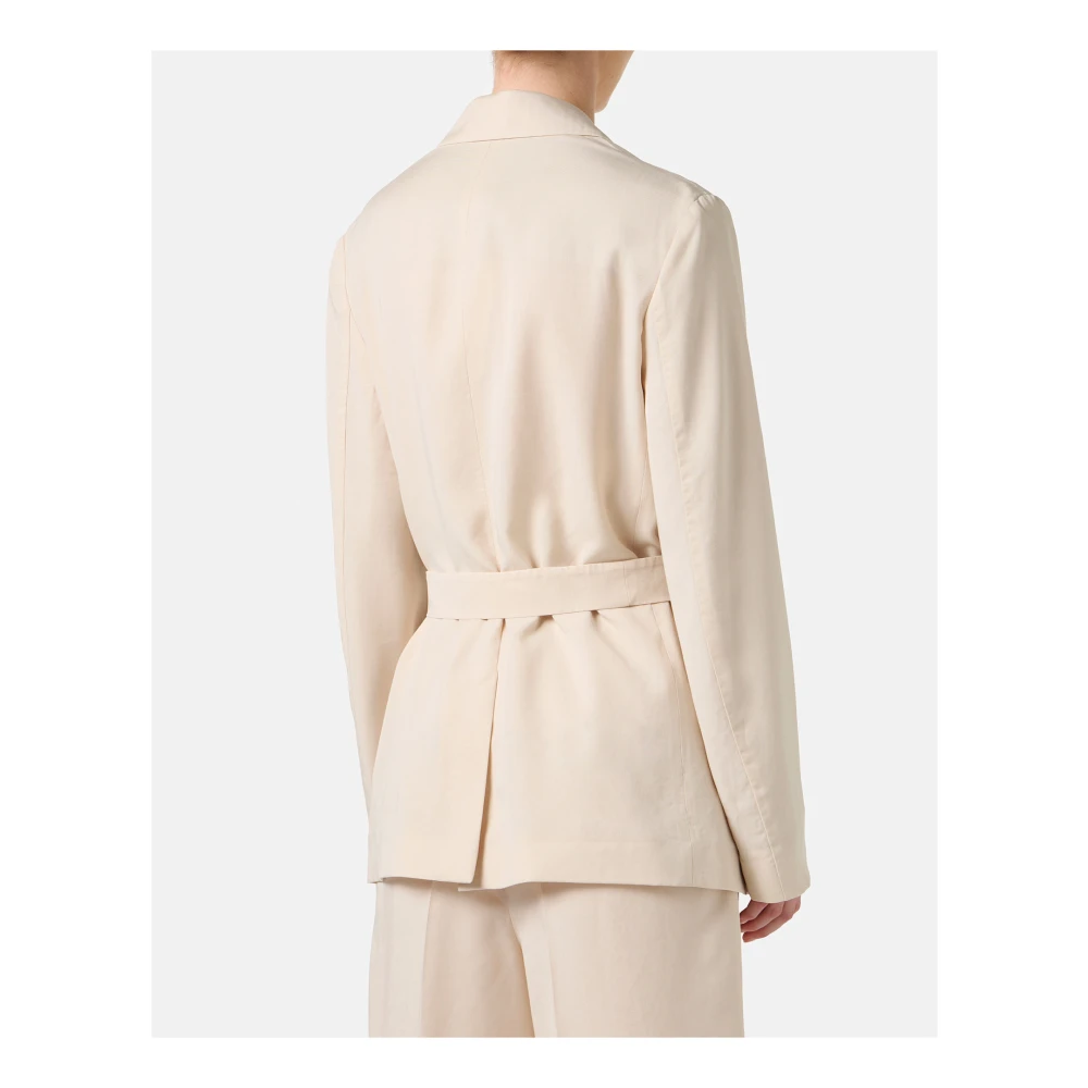 Iceberg Poederjas met comfortabele pasvormriem Beige Dames
