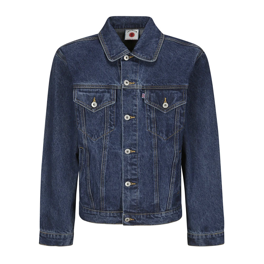 Icecream Denim Trucker Jacket met Running Dog Blue Heren