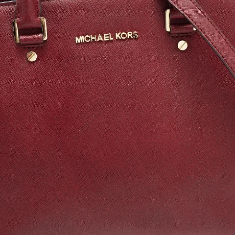 Michael Kors Pre-owned Leather handbags Red Dames