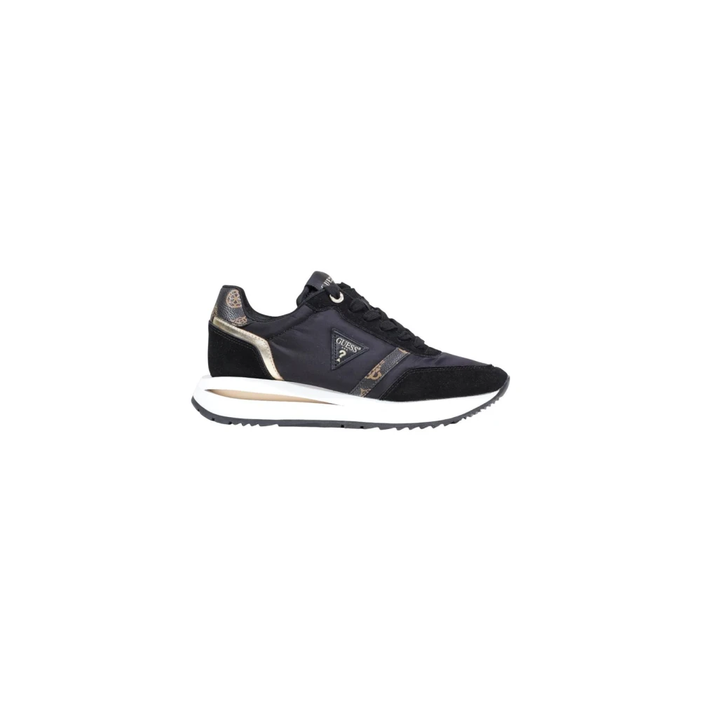 Guess Women's Black Slip-On Sporty Lace-Up Sneakers