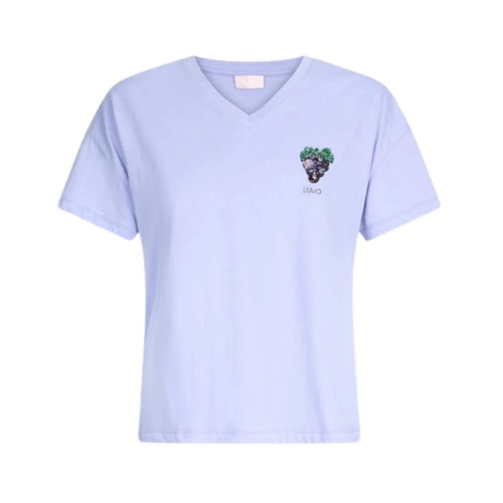 Liu Jo Women's Purple T-Shirts, Xs, Grape T-Shirt Short Sleeve
