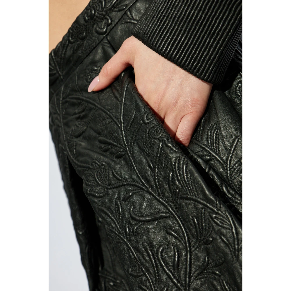 Munthe Leren rok 'Faith' Black Dames