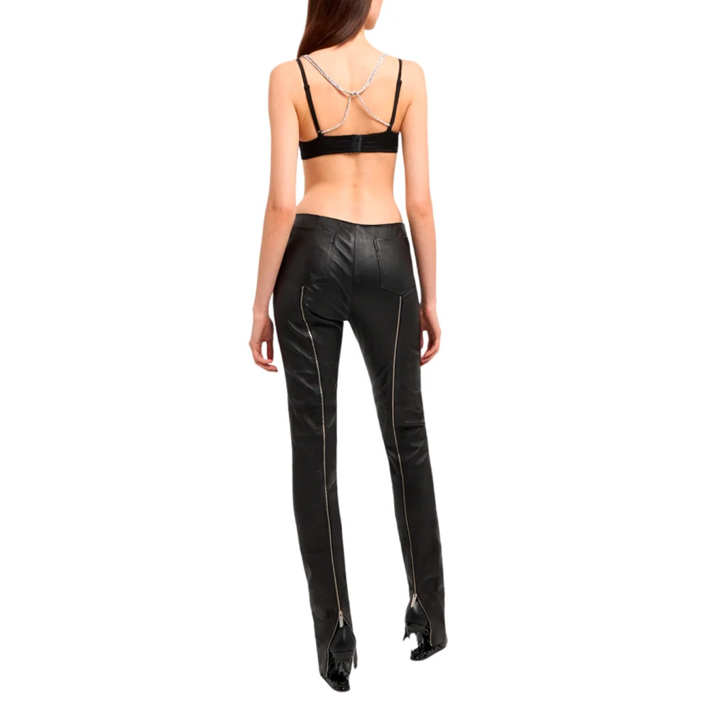 Gcds Zwarte Balconette BH met Strass Bandjes Black Dames