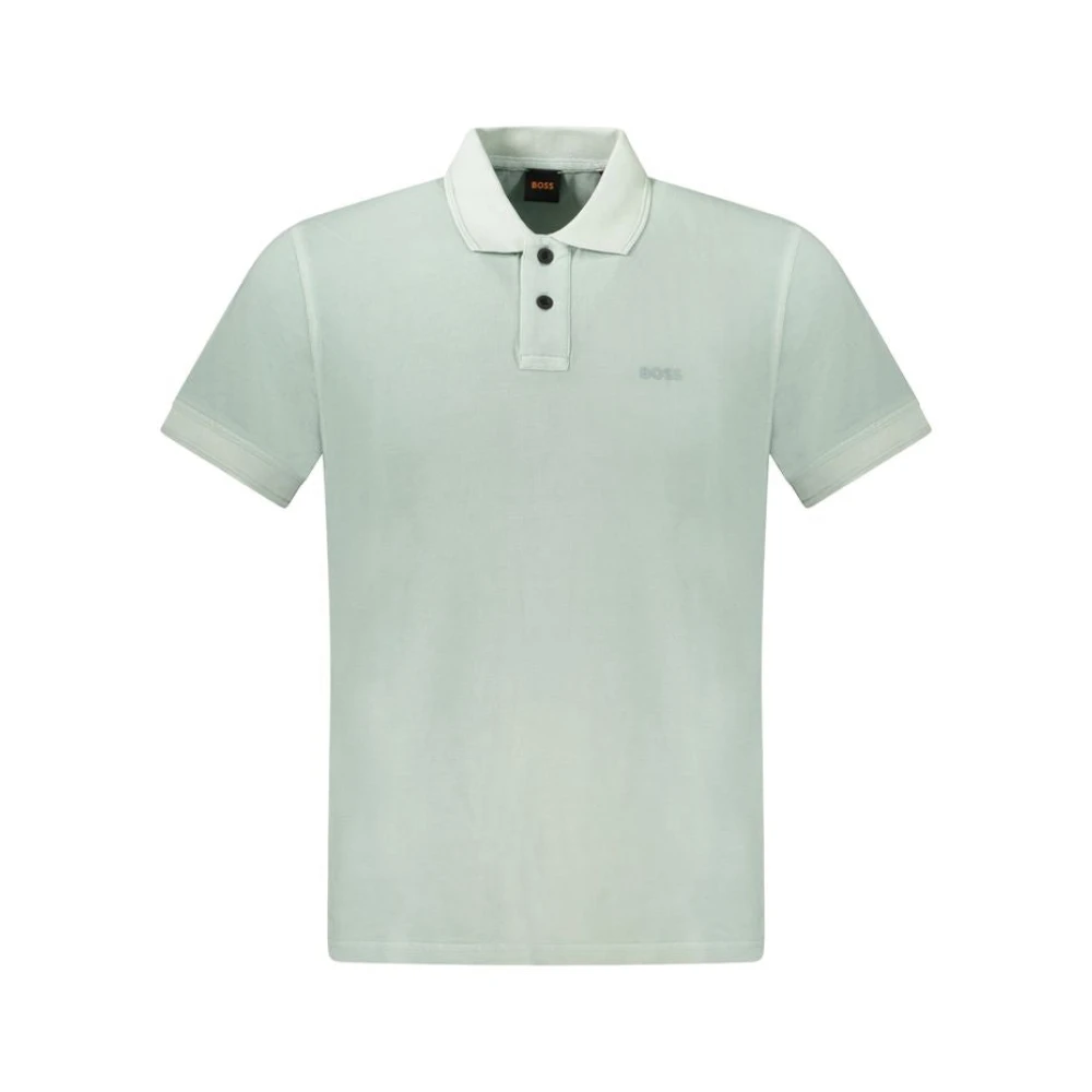Hugo Boss Groen Katoenen Poloshirt Green Heren