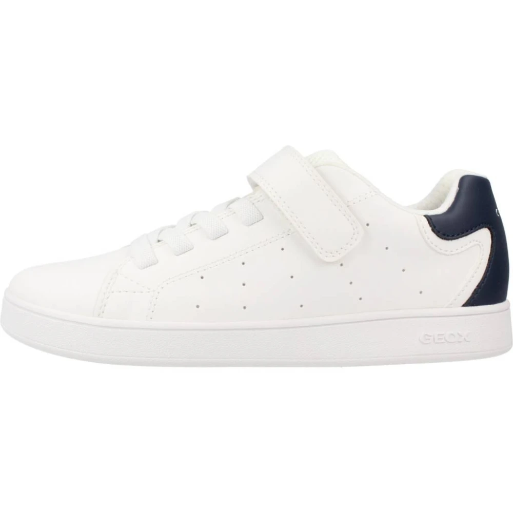 Geox Pojkars Snygga Sneakers för Aktiva Barn White, Pojke