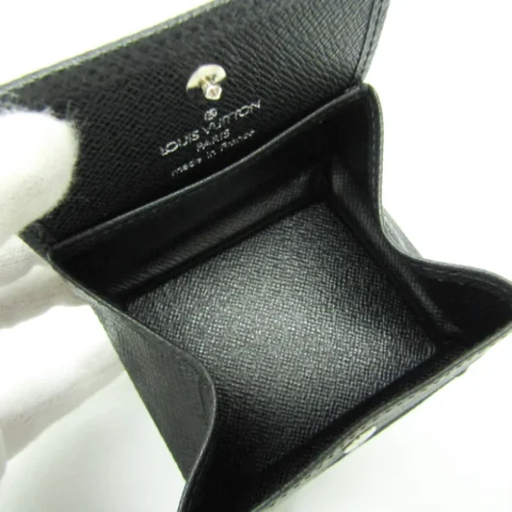 Louis Vuitton Vintage Pre-owned Leather wallets Black Heren