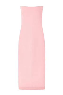 Rosa Stickad Klänning Sera Maille Stil