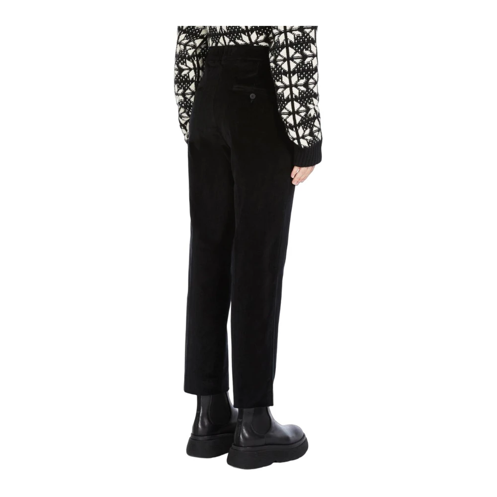 Max Mara Weekend Zwarte Weekendbroek Black Dames