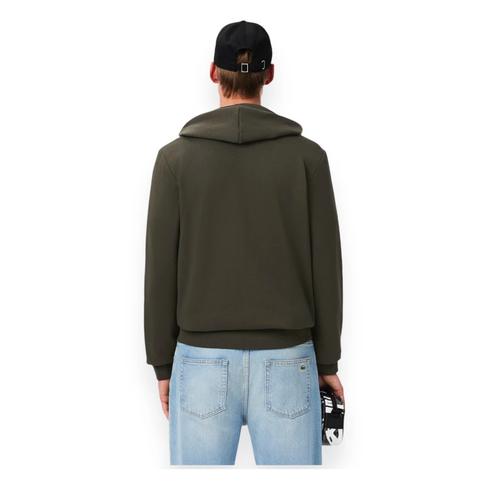 Lacoste Hoodie met rits Green Heren