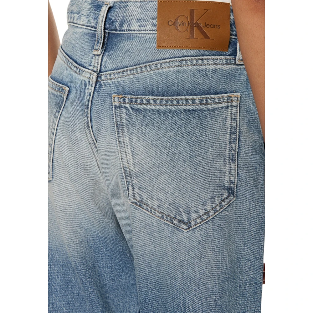 Calvin Klein Jeans Authentieke Slim Straight Jeans Blue Dames