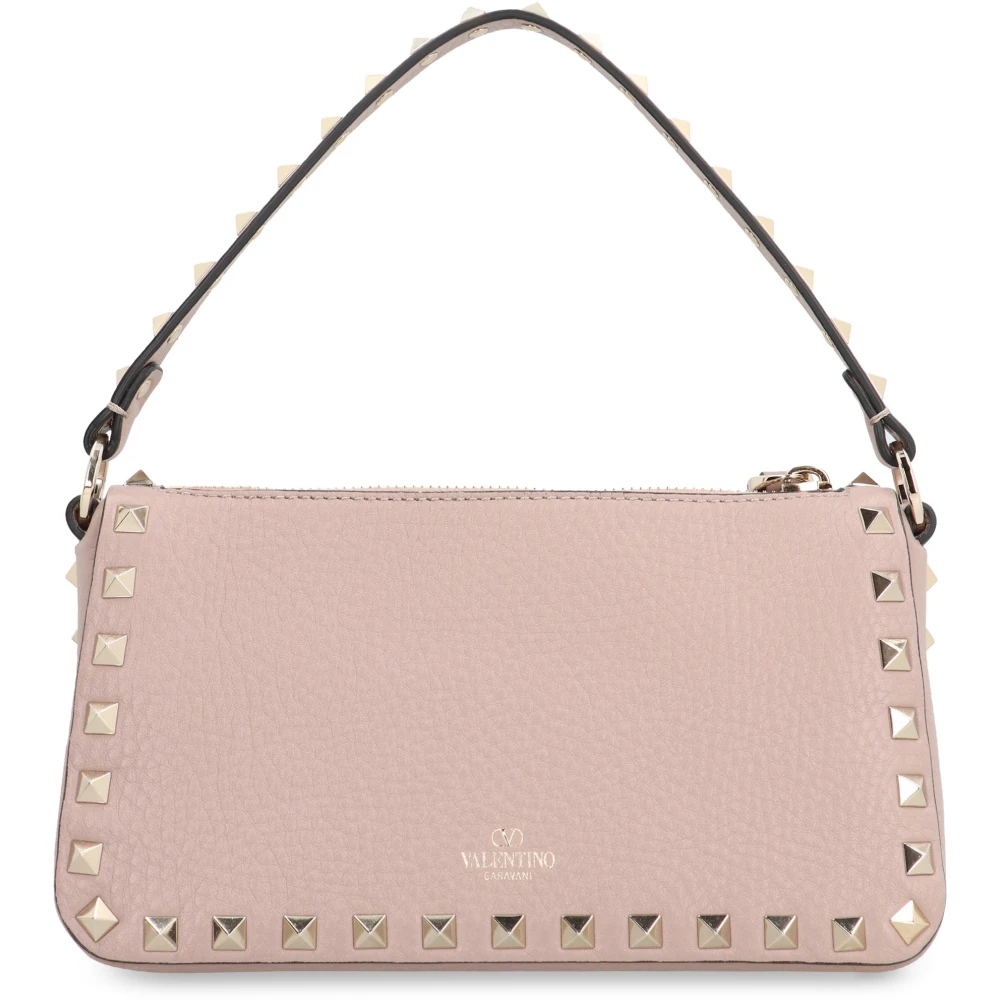 Valentino Rockstud Leren Crossbody Tas Pink Dames