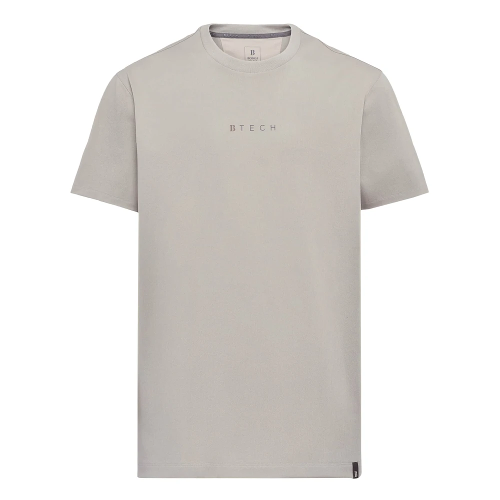 Boggi Milano High-Performance Jersey T-shirt Beige Heren