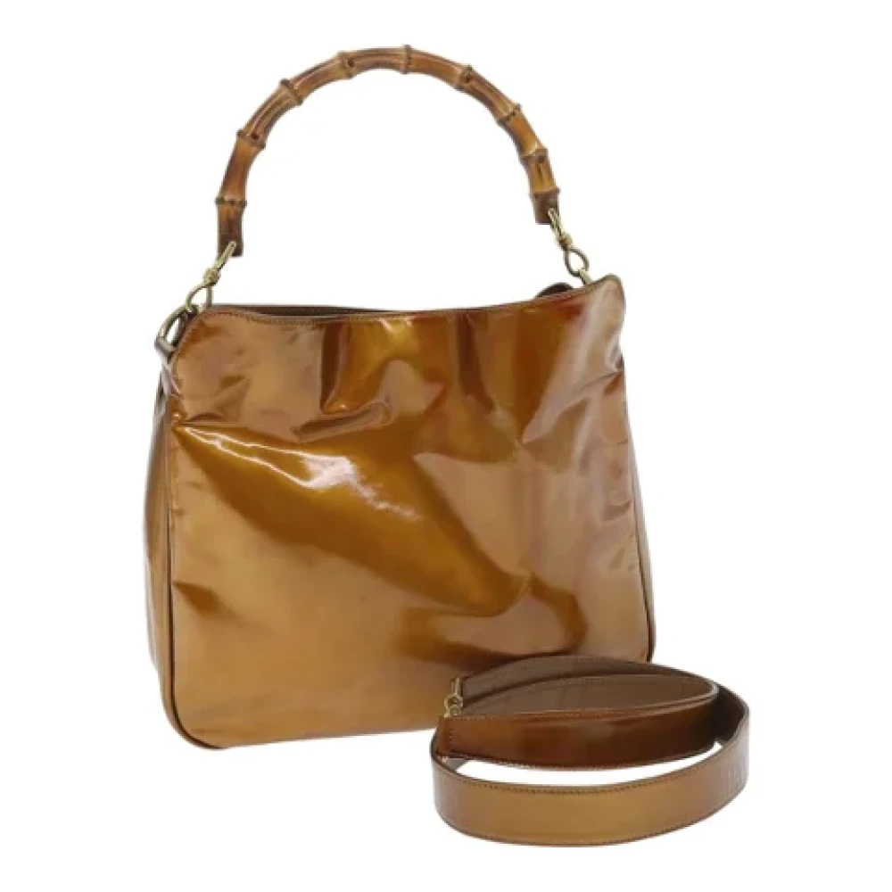 Gucci Vintage Pre-owned Fabric gucci-bags Brown Dames