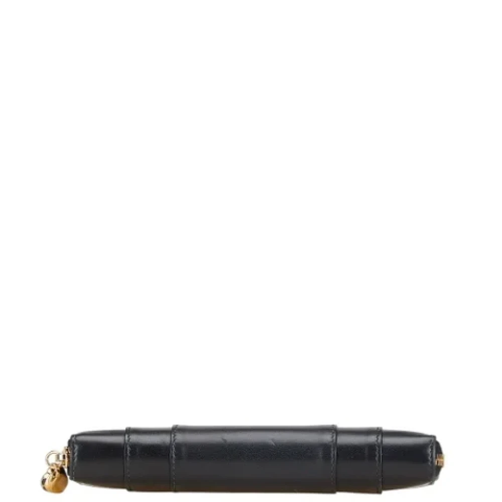 Bvlgari Vintage Pre-owned Leather wallets Black Dames