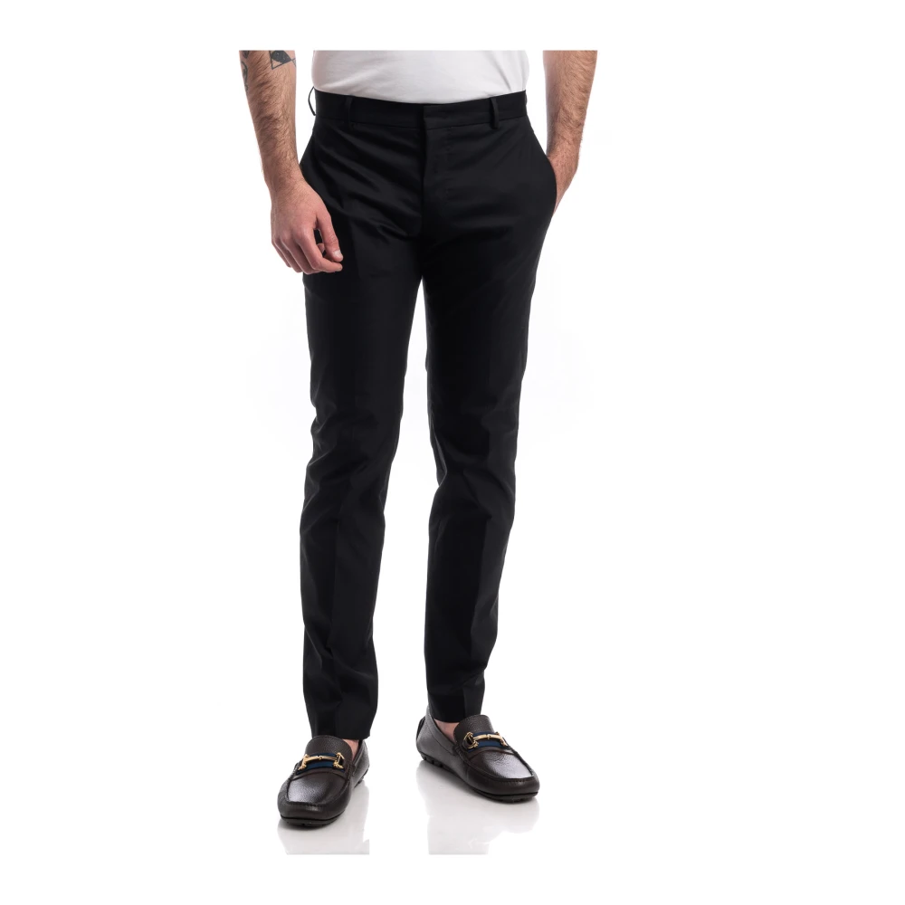 PT Torino Slim-fit Trousers Black Heren