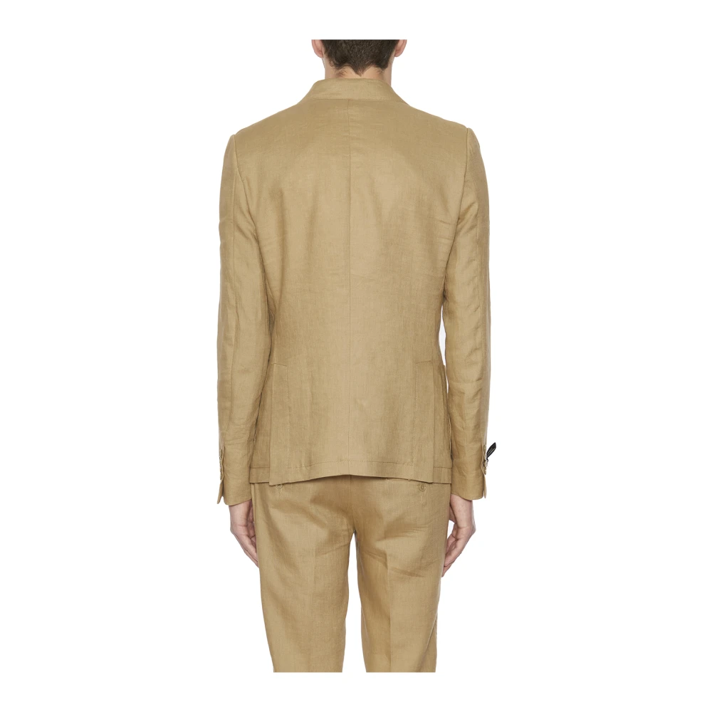 Daniele Alessandrini Stijlvolle Heren Blazer Jas Brown Heren