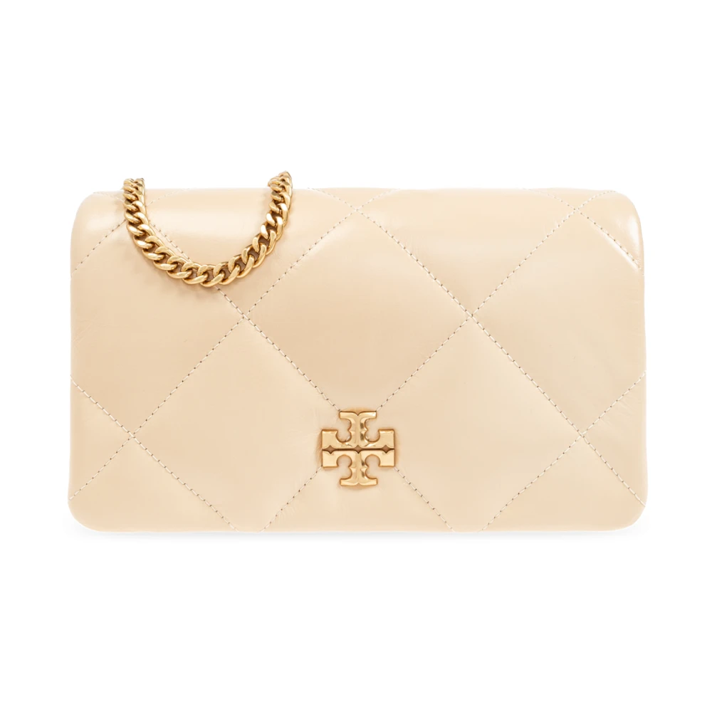 Tory Burch Women's Beige Wallets & Cardholders, One Size, Wallet On A Chain `Kira Diamond`