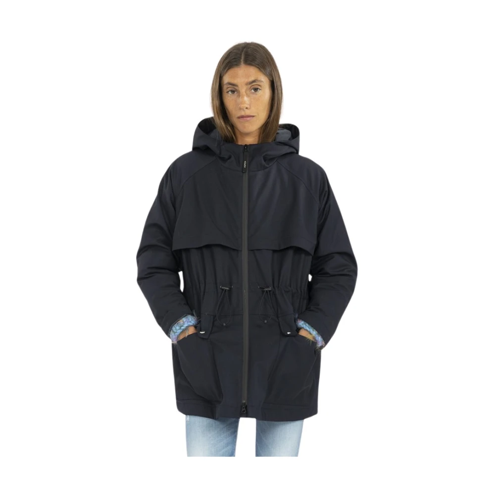 Aspesi Waterdichte Parka Blue Dames