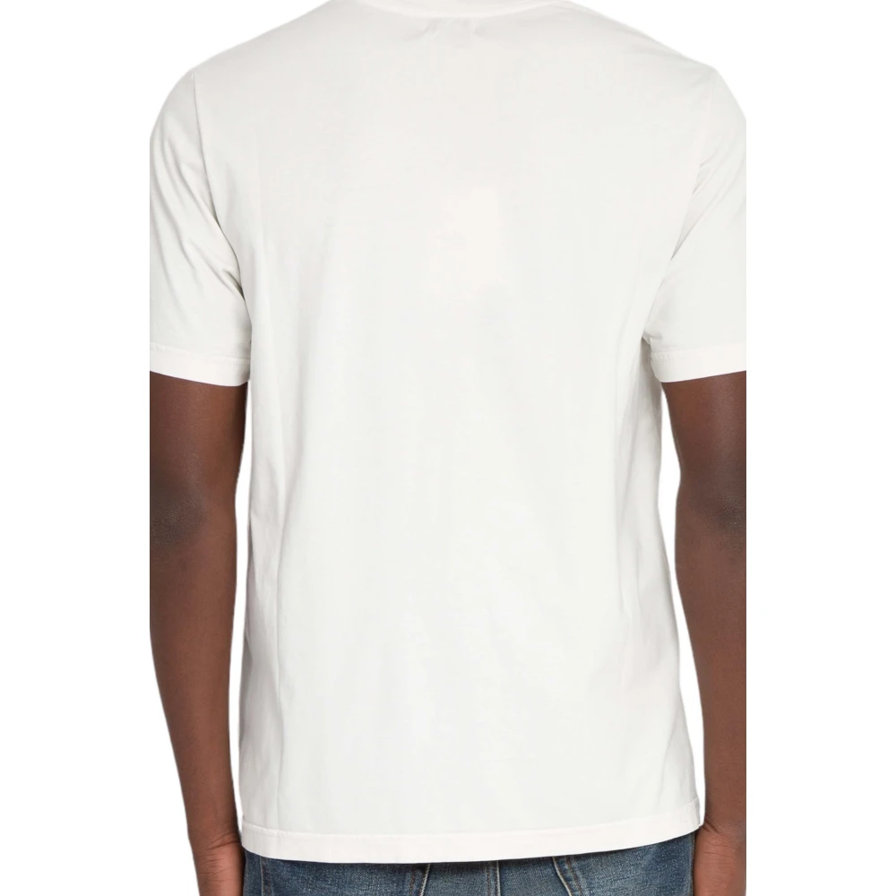 Haikure Washed Tee White Heren