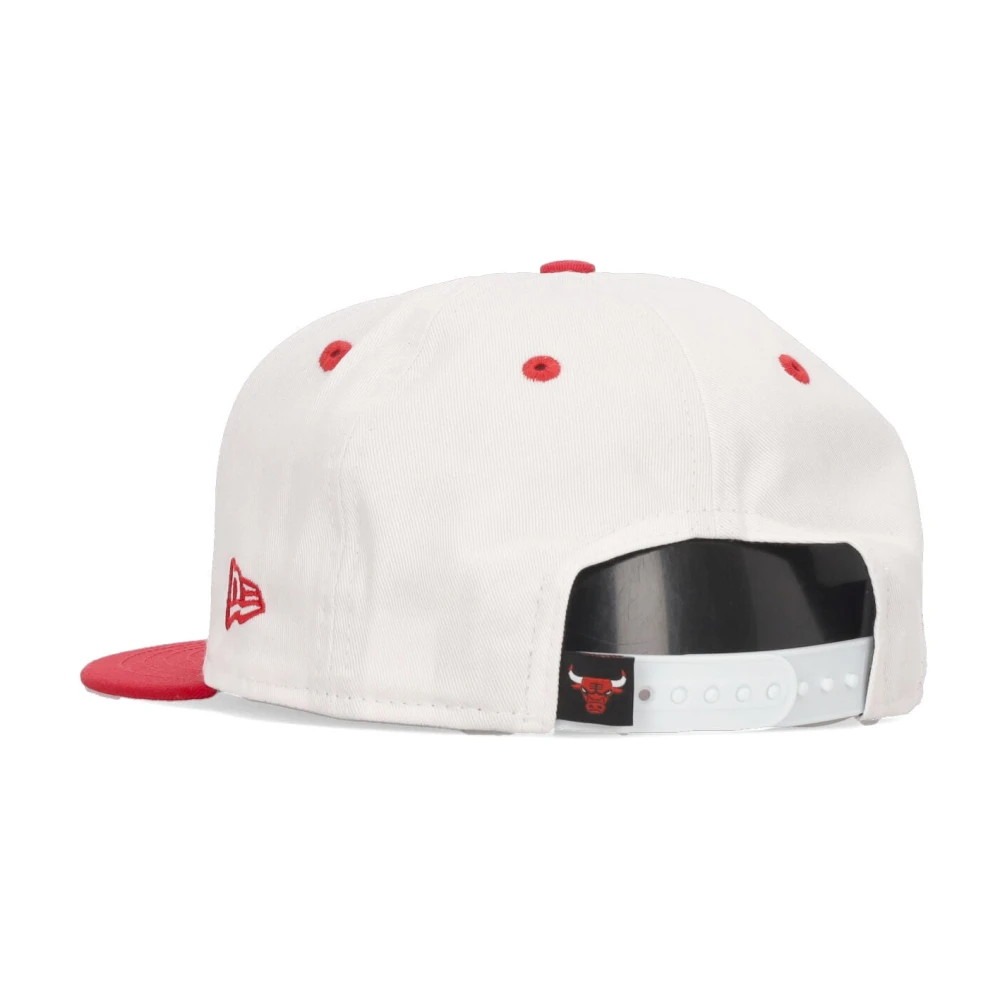 new era Chicago Bulls Platte Klep Pet Wit White Unisex