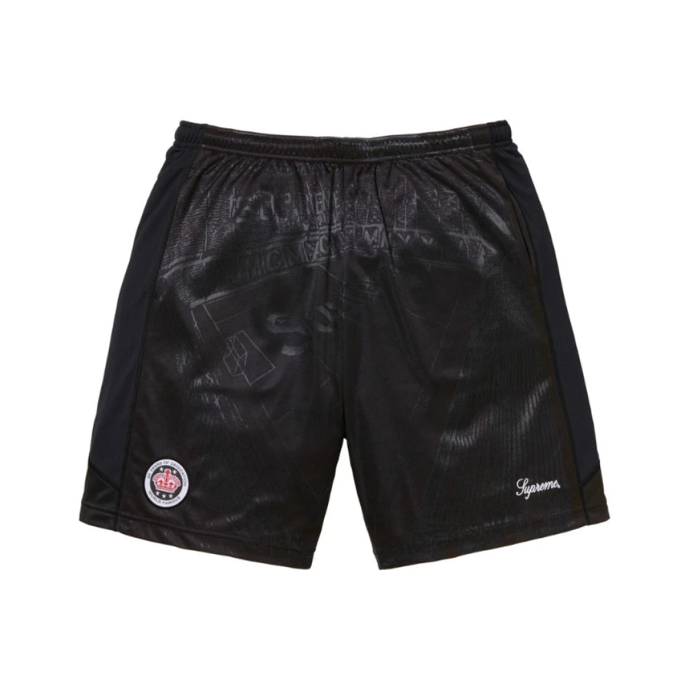Supreme Zwarte Voetbalshorts Black Heren