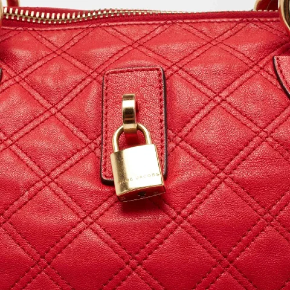 Marc Jacobs Pre-owned Leather handbags Red Dames