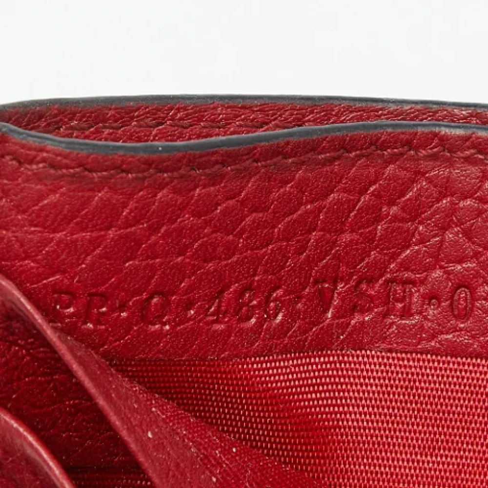 Valentino Vintage Pre-owned Leather wallets Red Dames