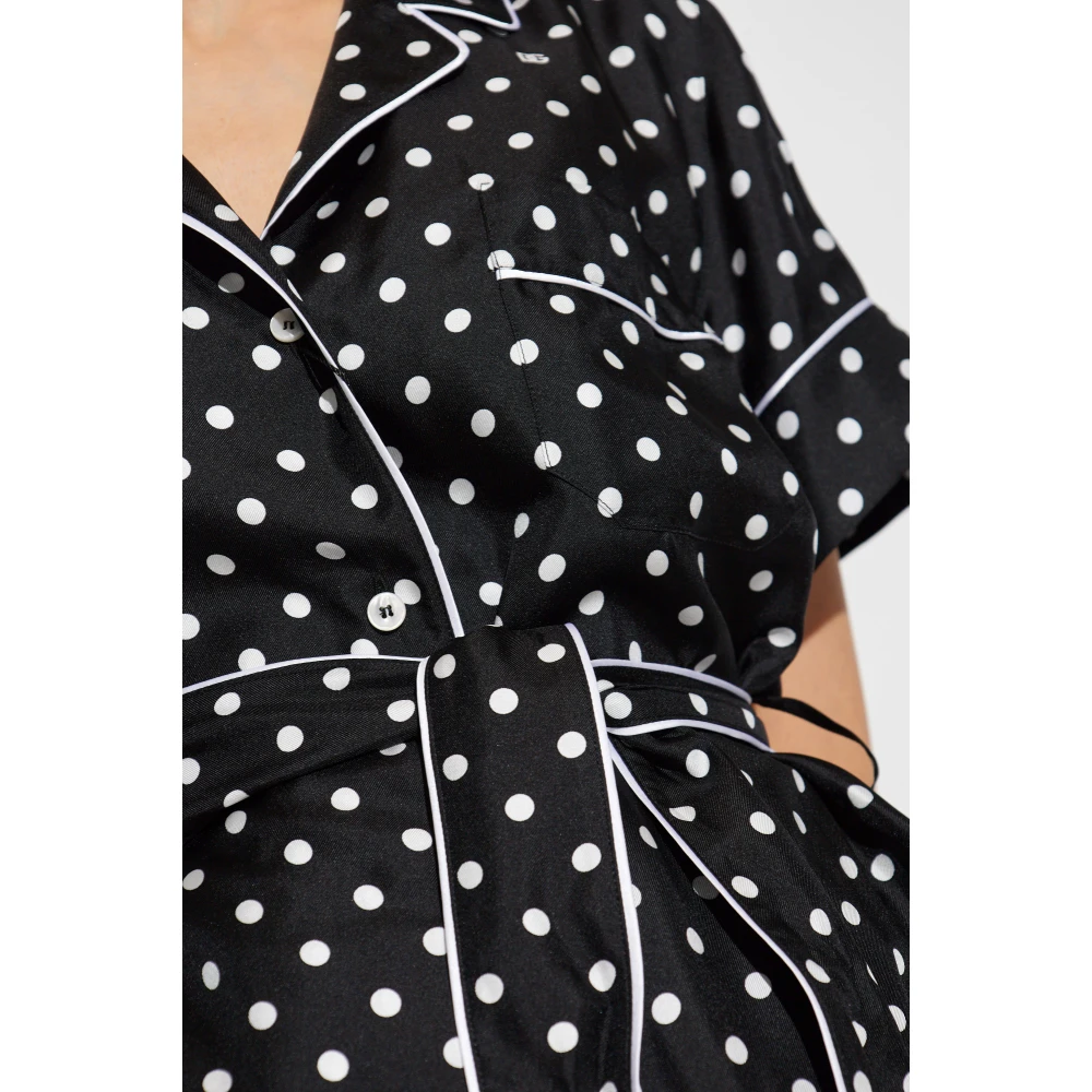 Dolce & Gabbana Zijden overhemd Black Dames