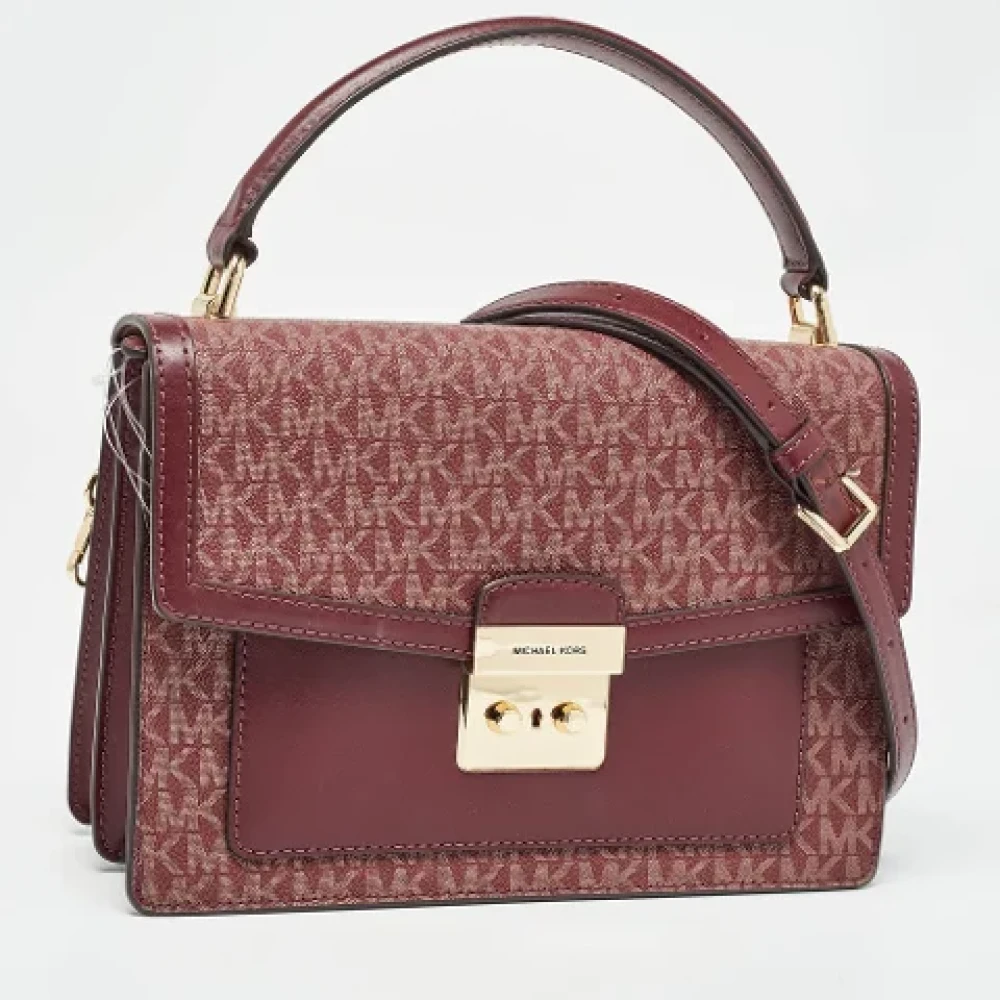 Michael Kors Pre-owned Canvas handbags Red Dames