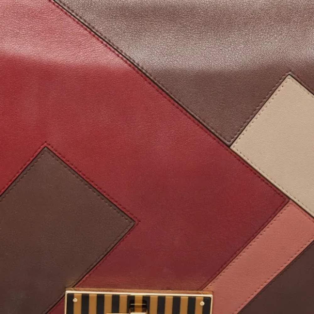 Fendi Vintage Pre-owned Leather shoulder-bags Multicolor Dames
