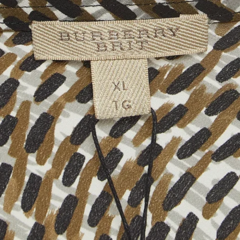Burberry Vintage Pre-owned Silk tops Multicolor Dames