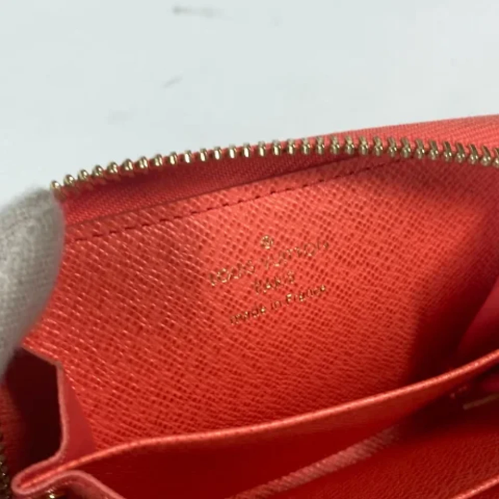 Louis Vuitton Vintage Pre-owned Cotton wallets Brown Dames