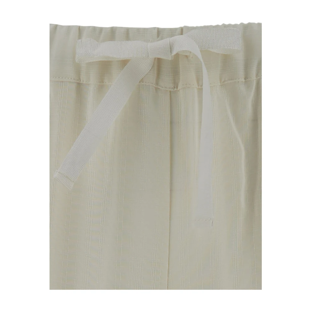 Semicouture Witte Buddy Broek White Dames