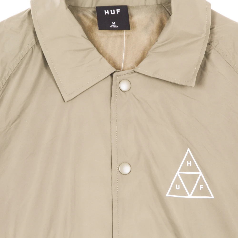 HUF Essentials Coach Jack Stone Brown Heren