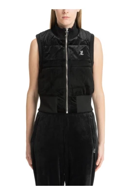 Swarovski Logo Zip Vest