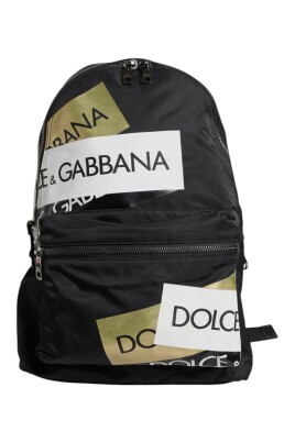 black-logo-tape-backpack-bag