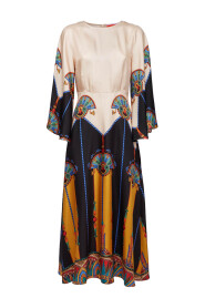 Aswan Sukienka Maxi z Jedwabiu