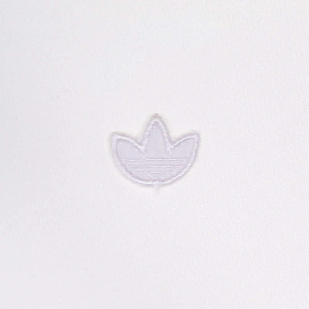 Adidas Witte Fleece Hoodie met Kangoeroezak White Dames
