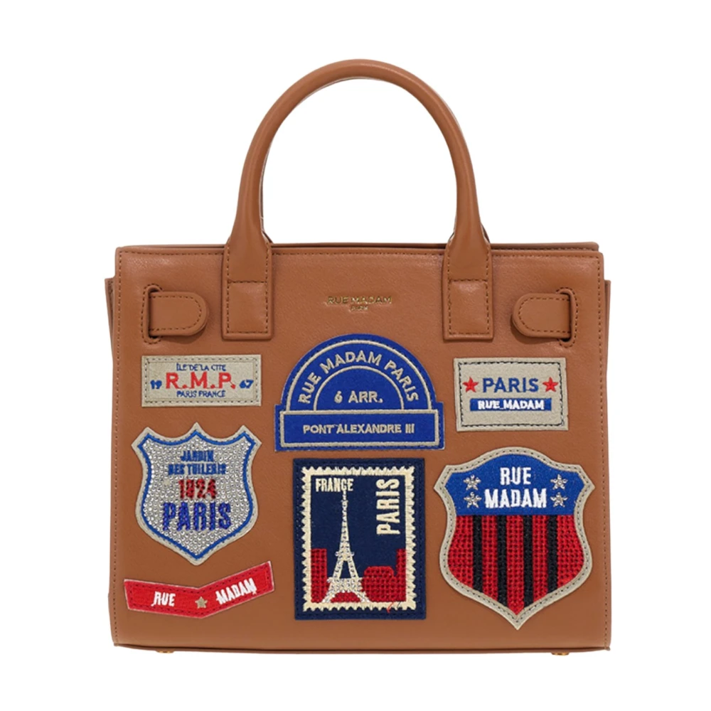 Rue Madam Brown Shopping Bags, Female, One Size, Shoulder Bag