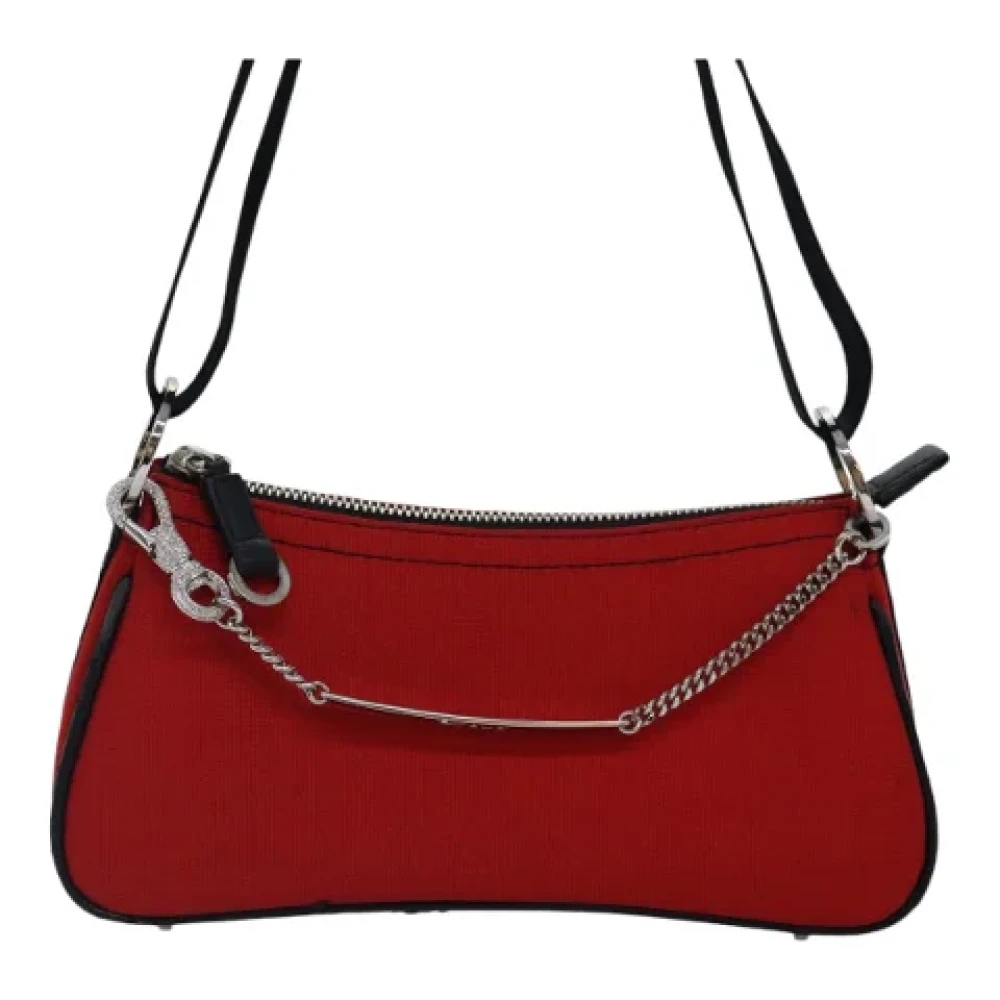 Dior Vintage Pre-owned Fabric dior-bags Red Dames