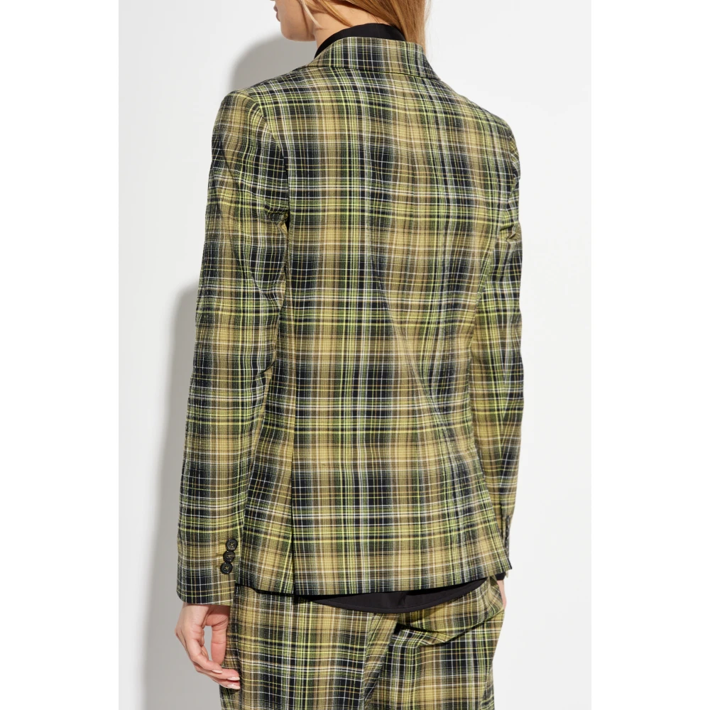 PS By Paul Smith Blazer met ruitpatroon Green Dames