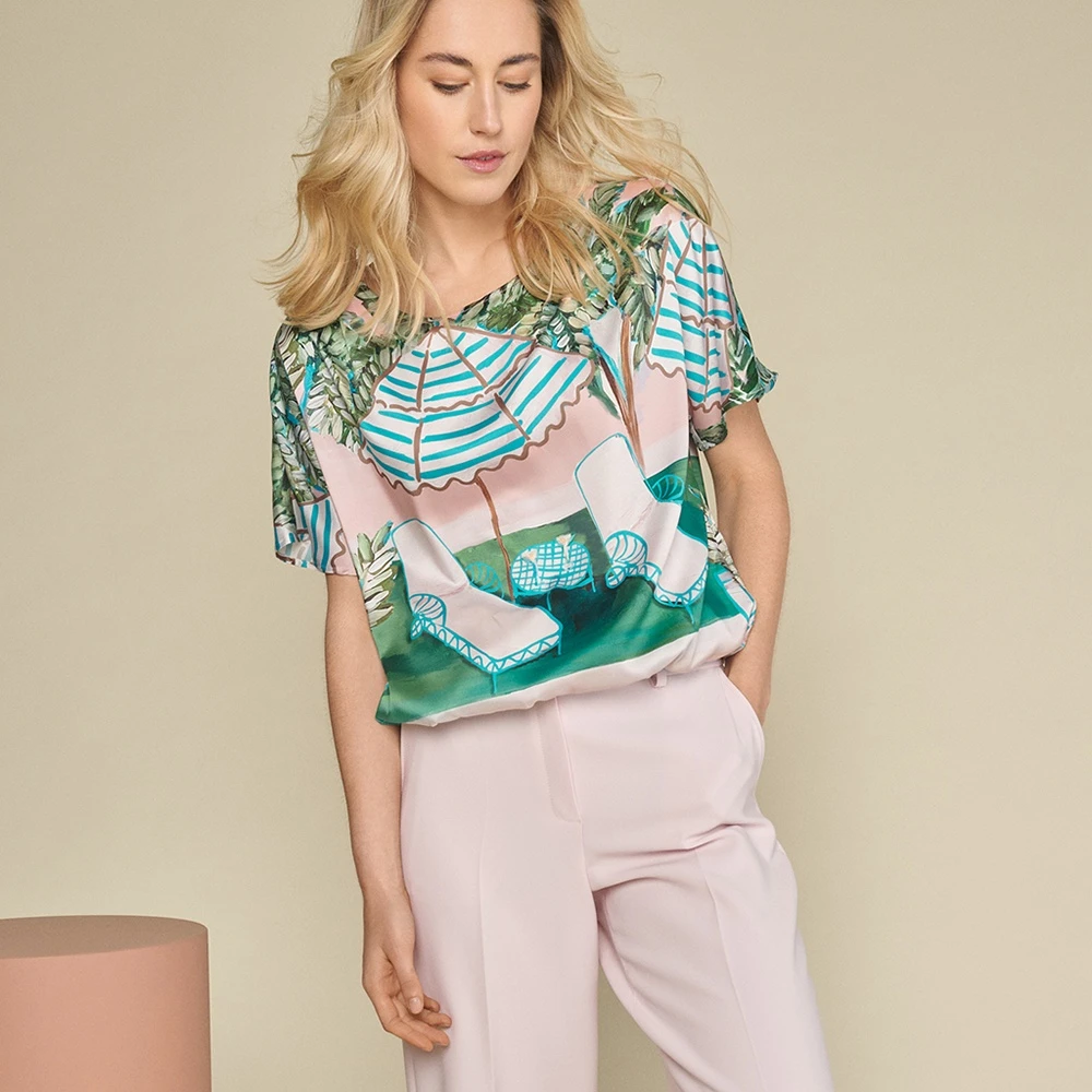 Marie Méro Zomer Ballonblouse Multicolor Dames