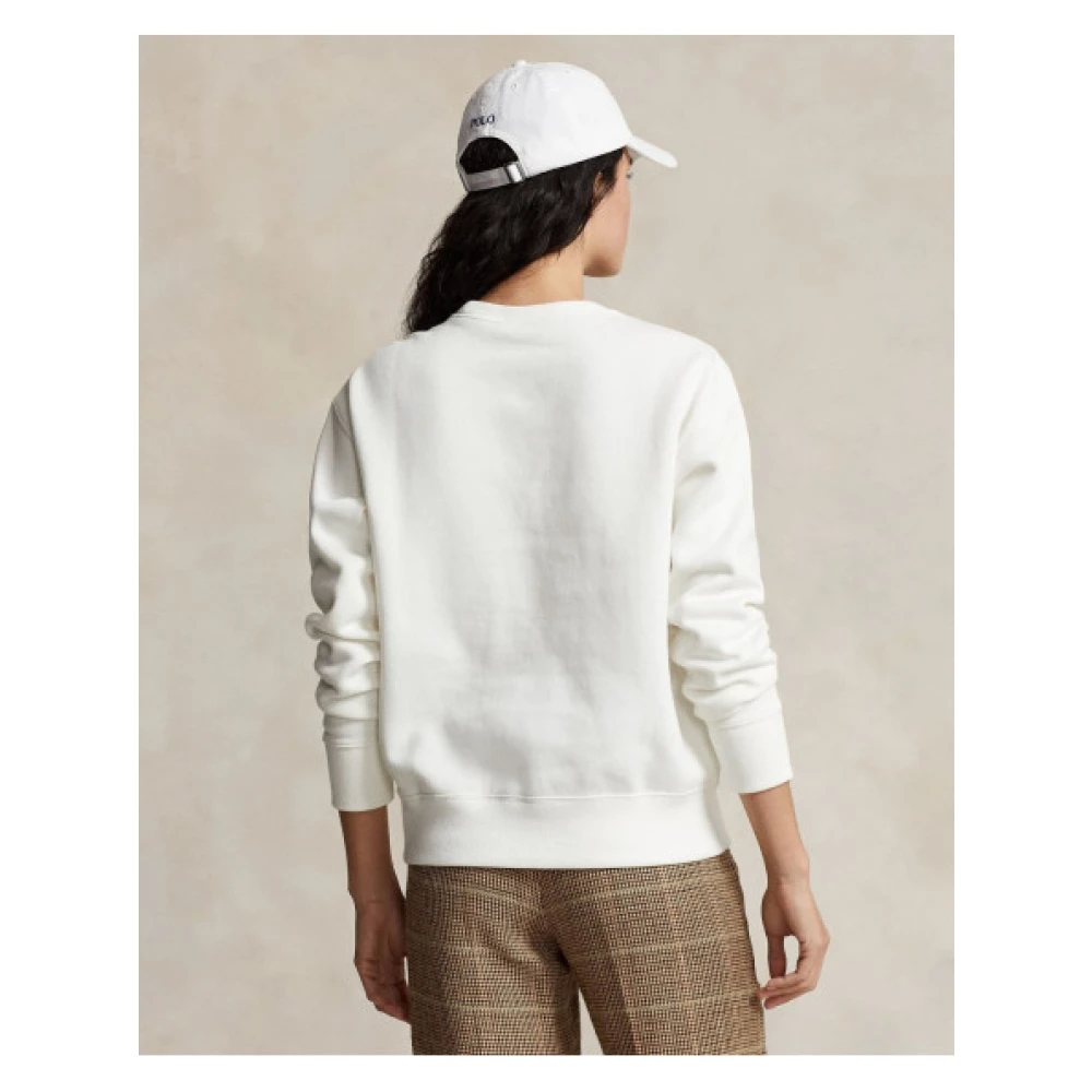 Polo Ralph Lauren Teddy Bear Sweatshirt White Dames