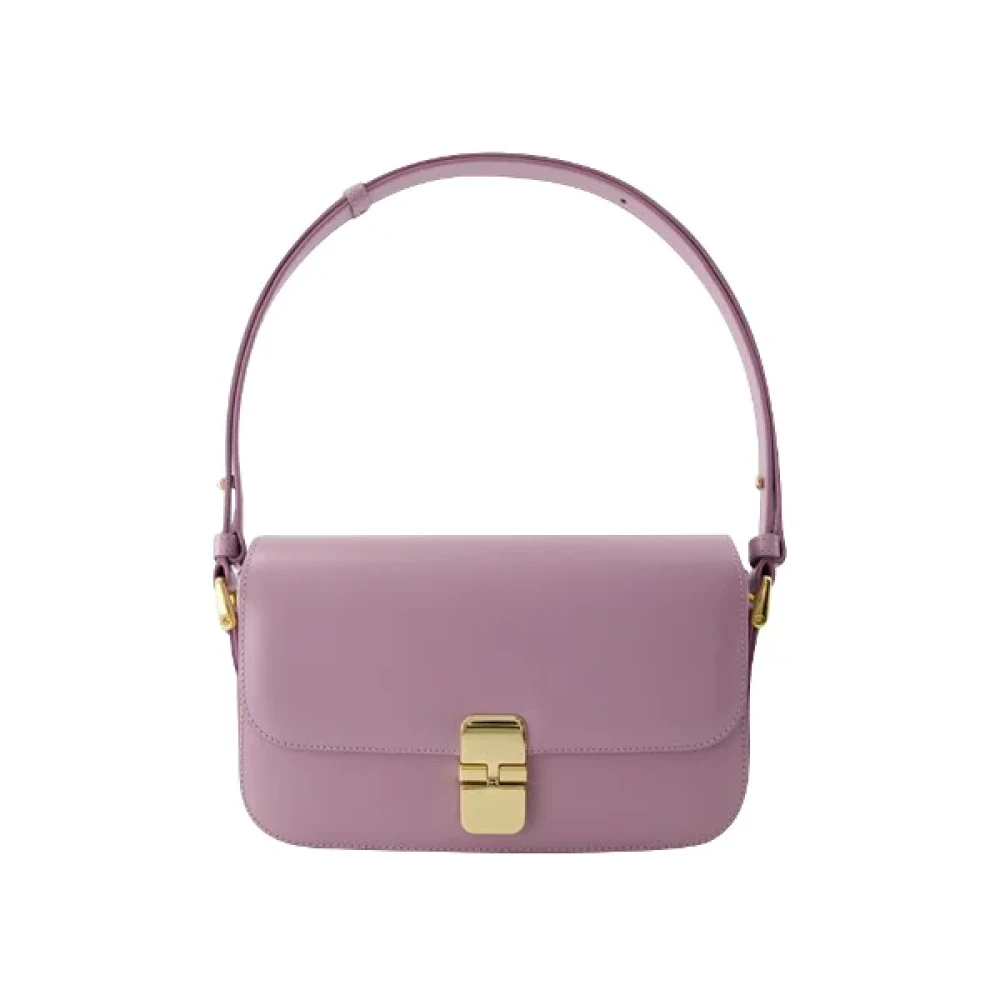A.p.c. Leather handbags Purple Dames