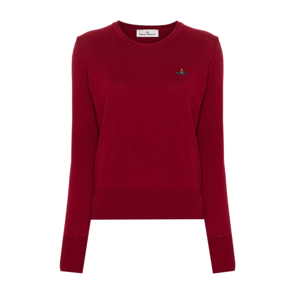 Vivienne Westwood Bordeaux Ribgebreide Trui Red Dames