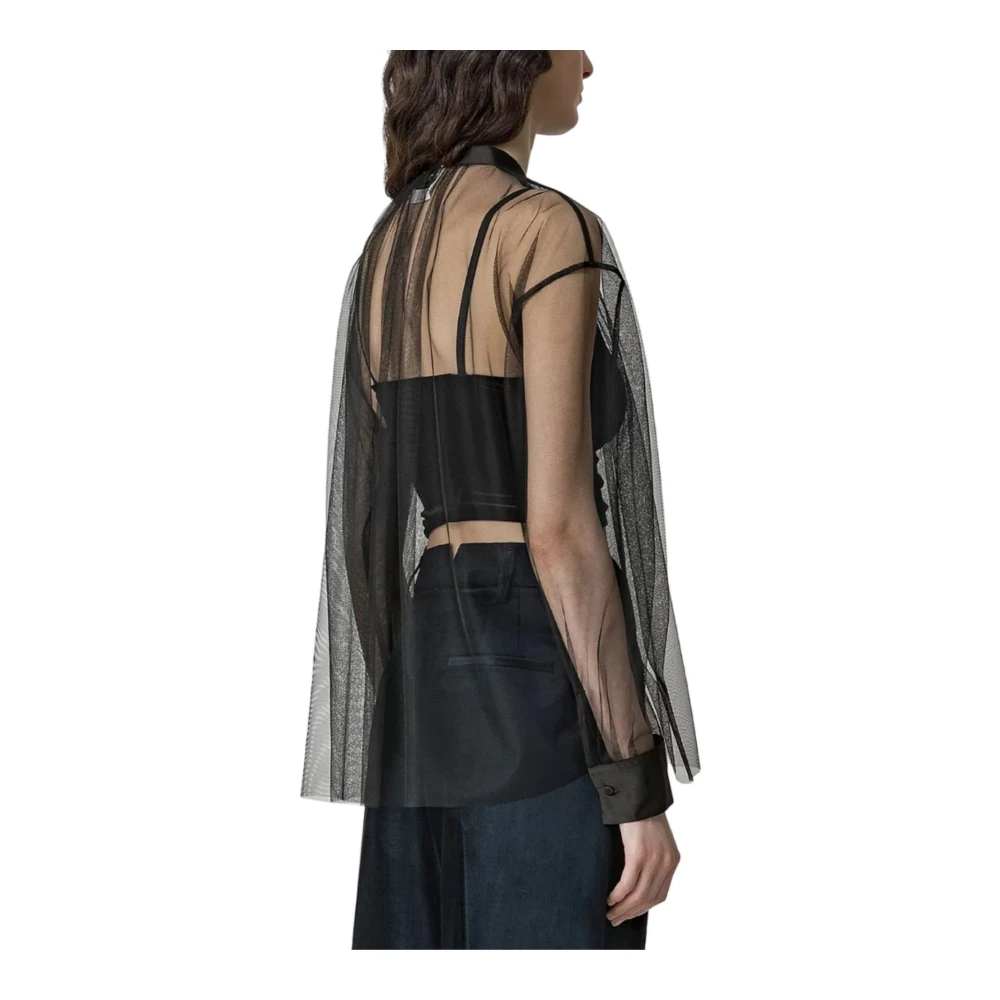 Forte Zwarte Mijn Shirt Stijlvol Black Dames